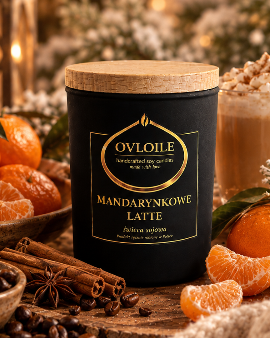 Świeca zapachowa - Mandarynkowe Latte